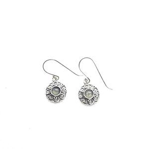 Sterling Silver Filigree Hook Earrings